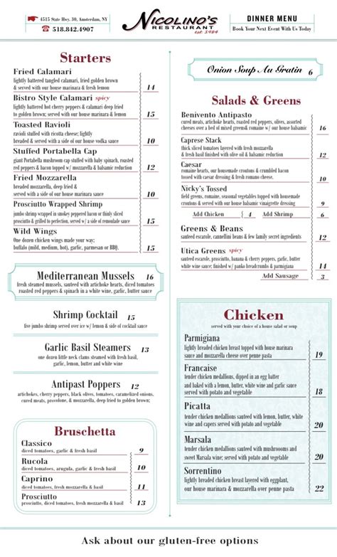 nicholini's restaurant in austintown.
